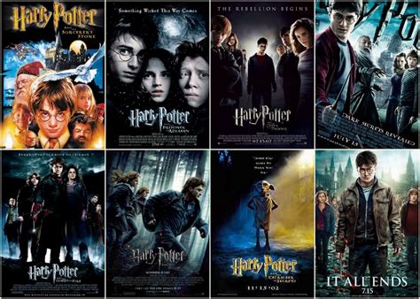 harry potter movies in order of release